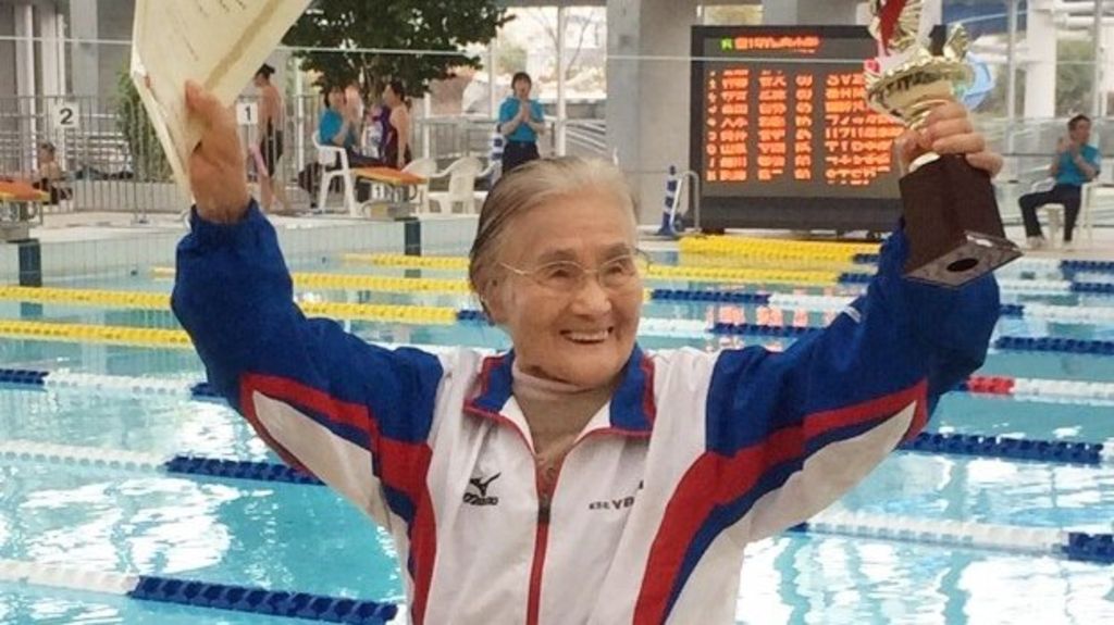 MySwimPro's tweet photo. 100-year-old Japanese swimmer sets 1,500m record https://t.co/cyJ2pPxdXk https://t.co/jJ5BETSuCs