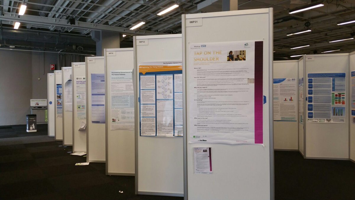 Medway ED poster in pride of place at Quality Summit #quality2016 #gothenburg