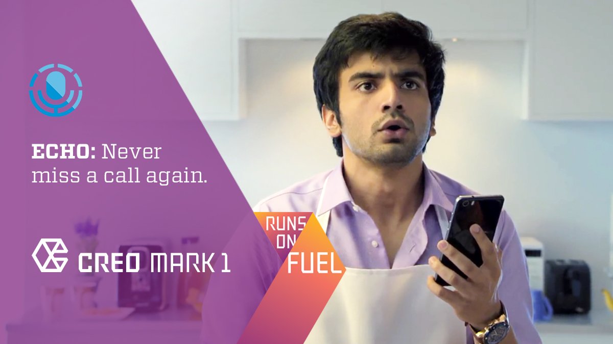 With Echo, never miss a call again!
Runs on Fuel OS, only on CREO Mark 1.
youtube.com/watch?v=F1Y8-R…