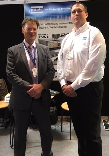 PWCircuitsLtd's tweet photo. Good to chat @Pickeringtest at @NEW_expo #NationalElectronicsWeek. A great #exhibition full of #electronics #pcb https://t.co/lwB1xNdToN