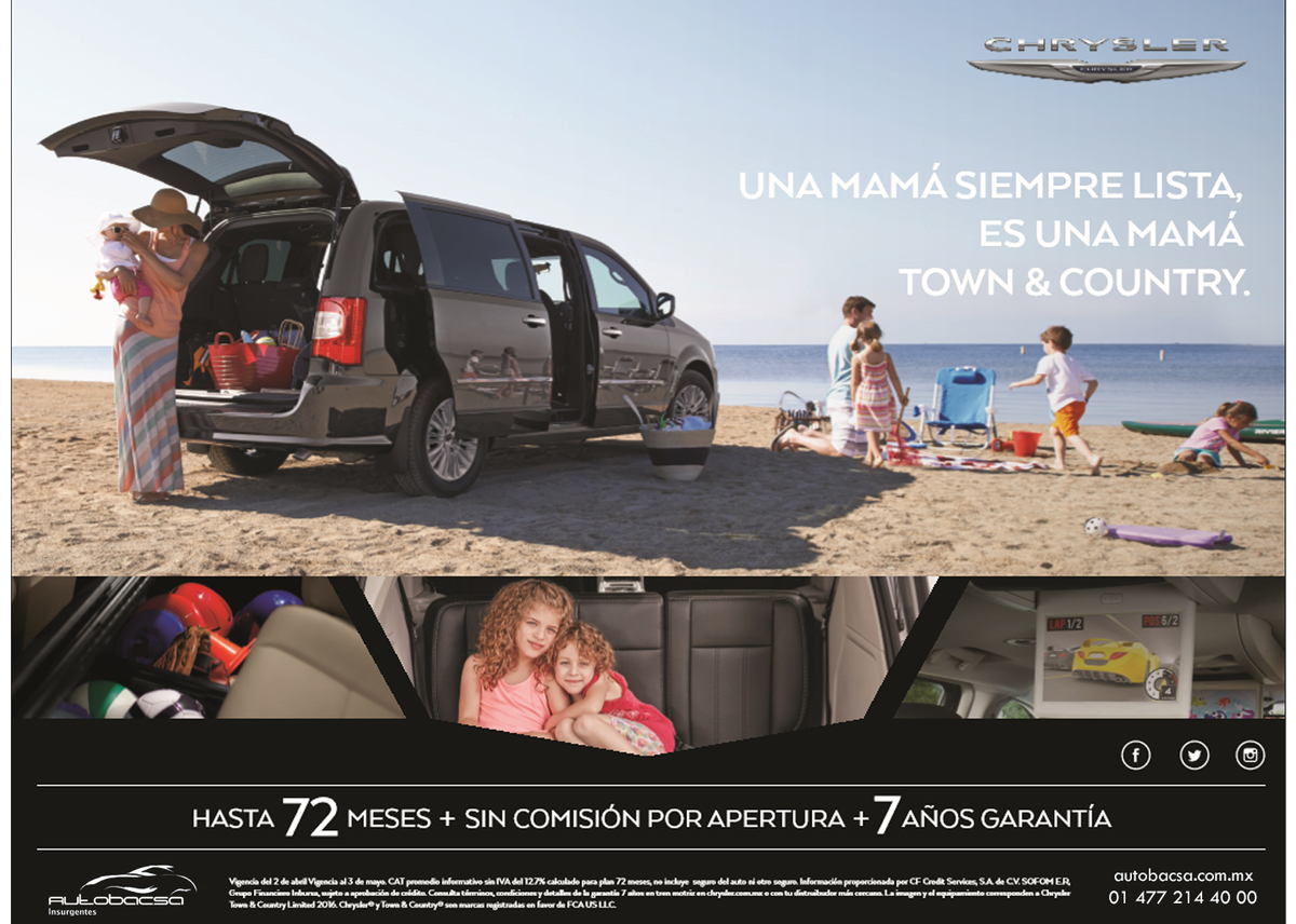 AutobacsaLeon's tweet photo. ¡Madre prevenida vale por toda una familia! #Chrysler #Town&amp;Country 
https://t.co/gpHXAofCcc https://t.co/AhyYmx3usZ