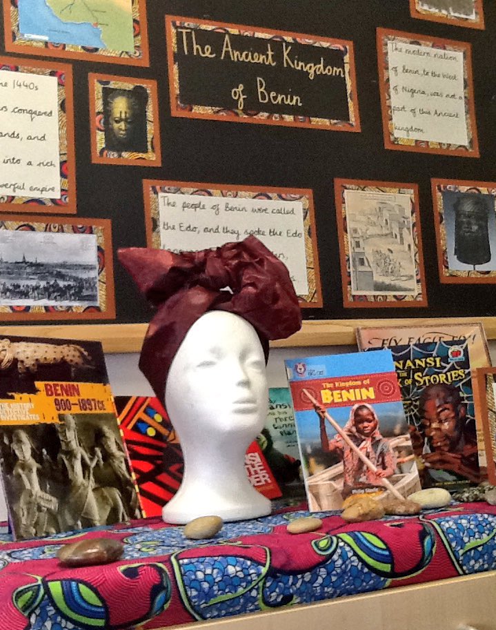 We are learning all about the Ancient Kingdom of Benin this term. So many fantastic books, so little time! <a href="/foxfield/">FoxfieldPrimary</a>