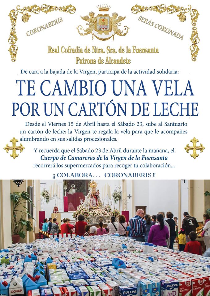 AlcaudeteCofrad's tweet photo. TE CAMBIO UNA VELA POR UN CARTÓN DE LECHE. https://t.co/51WEFpalcu