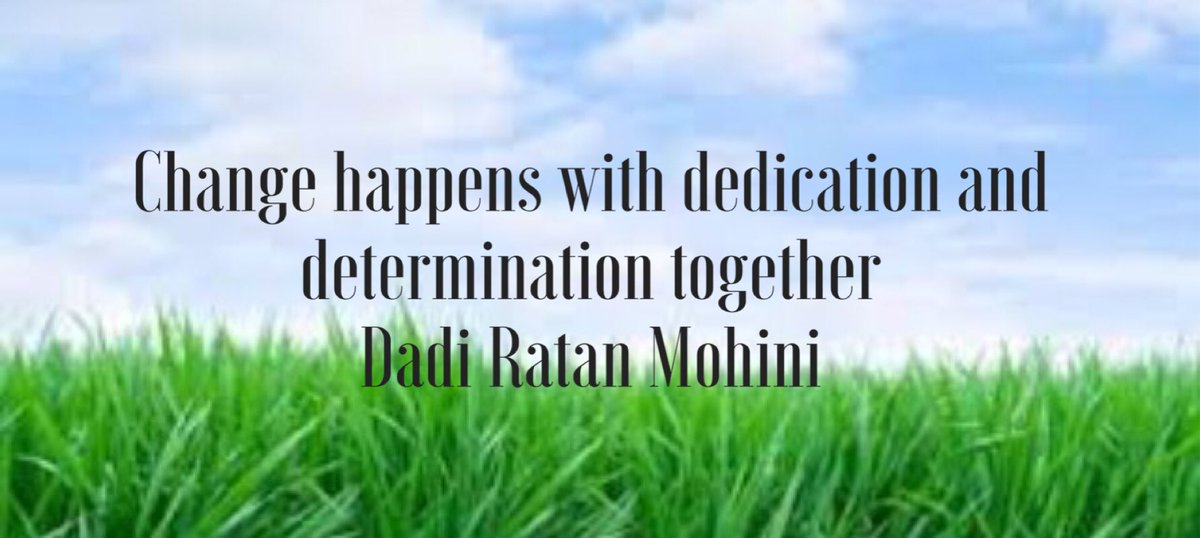 dadiratanmohini's tweet photo. #change #determination #sucess #meditation #omshanti https://t.co/JXi1B8dFsu