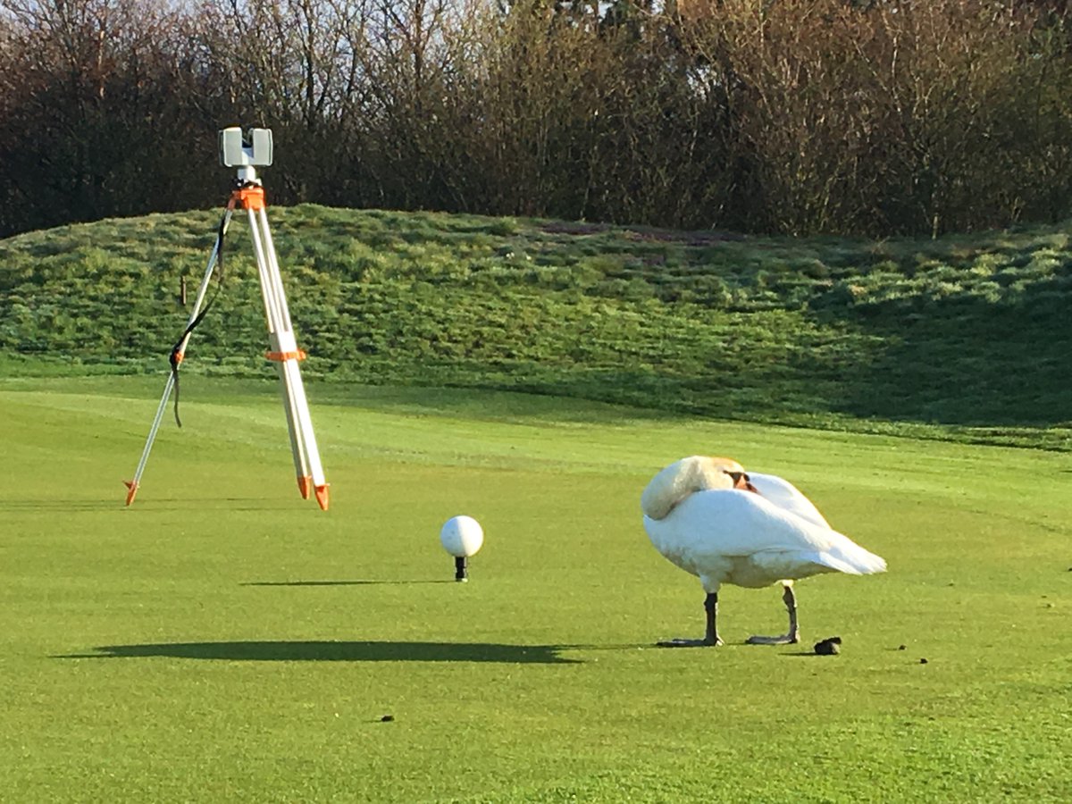 Finally spring has arrived! early morning scanning in Wisley. Spectator on the 9th! <a href="/daveorde/">daveorde</a> #Trimble #KOREC #TX5
