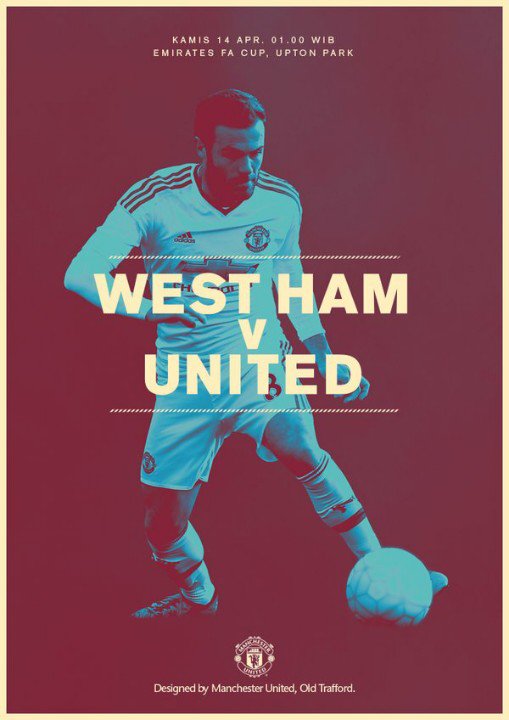 West Ham United vs Manchester United
Perempat Final FA Cup...
Semoga lolos ke Semifinal...
Come on United.....
