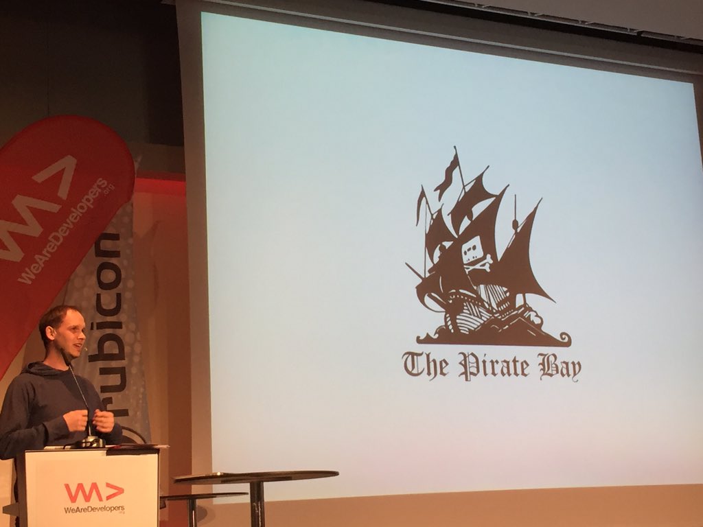 Colourastic's tweet photo. Keynote from Peter Sunde. #WAD16 https://t.co/8RJZBjvTfr
