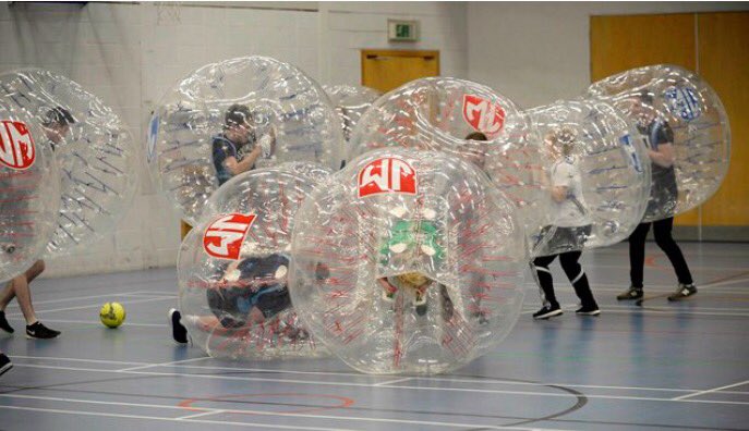 jmsportevents's tweet photo. @UoGSport @uniofglos Why not treat the staff to #Bubble #Zorb #TeamLaughter https://t.co/mycbMQ5I9I