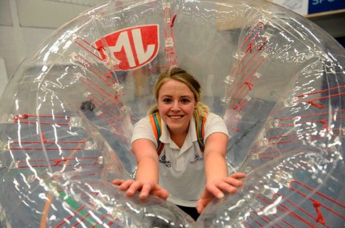 jmsportevents's tweet photo. @UoGSport @uniofglos Why not treat the staff to #Bubble #Zorb #TeamLaughter https://t.co/mycbMQ5I9I