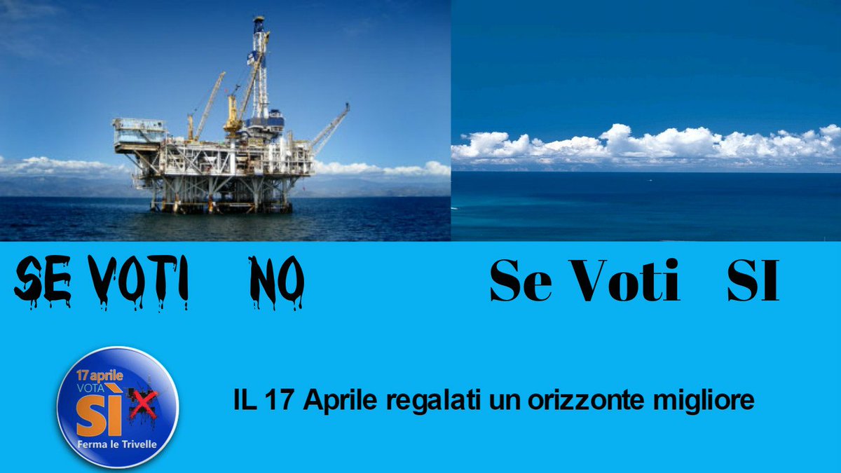 murruandrea's tweet photo. Quale orizzonte immagini per i tuoi figli ? #17aprile #referendum17aprile #iovotosi @StopTrivelle https://t.co/g2mcbnROYk