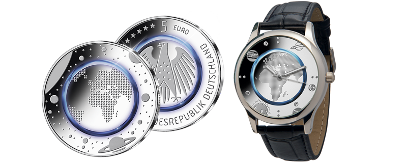 Muenzen's tweet photo. Letzte Chance vor der Ausgabe: Die erste deutsche #5euromünze – jetzt mit Uhr sichern! https://t.co/9WKstJkQXa https://t.co/fdXSx9AJnP