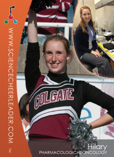 Meet Hilary, Pharmalogical Oncology PH.D. cheered for <a href="/Gate_Cheer/">Colgate Cheerleading</a>! <a href="/USAScienceFest/">USASEF</a> #science #PhD #cheerleaders #wow