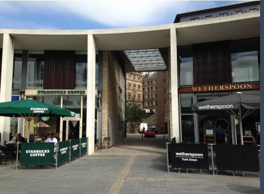 Still not sure where we are? Head to <a href="/CityParkBD/">City Park, Bradford</a> through this passage, our main entrance will be under the steps :)