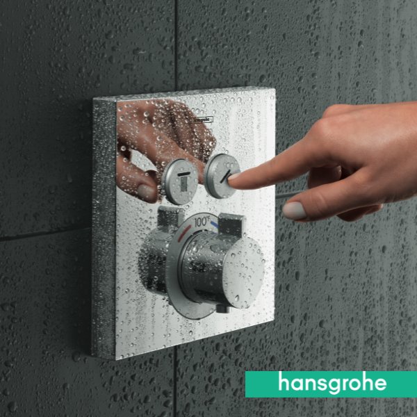 hansgroheusa's tweet photo. Our Select products now include #ShowerSelect trims with the revolutionary push-button technology. #AprilShowers https://t.co/EDgzOMA7oc