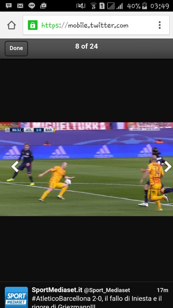 #RefereeLoveIniesta lol