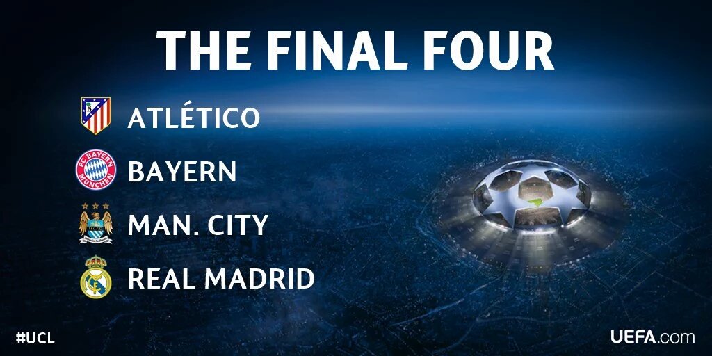 vanteuku's tweet photo. Final four! Semuanya yang lolos menang agregat 3-2. Konspirasi haha. https://t.co/T49Sn1M5rp