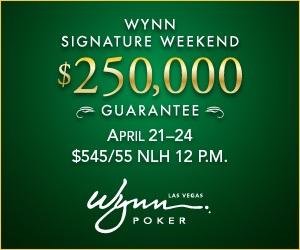 WynnPoker's tweet photo. The $250K Wynn Signature Weekend begins next Wednesday with an $80 Super Satellite at 5PM. #WynnSignature https://t.co/8cYW1pYSxS
