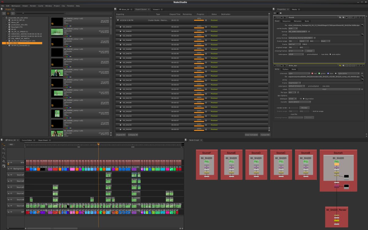 Cluster_Studio's tweet image. #NUKE #STUDIO #pipeline magic in action, a real pleasure to work this way @TheFoundryTeam