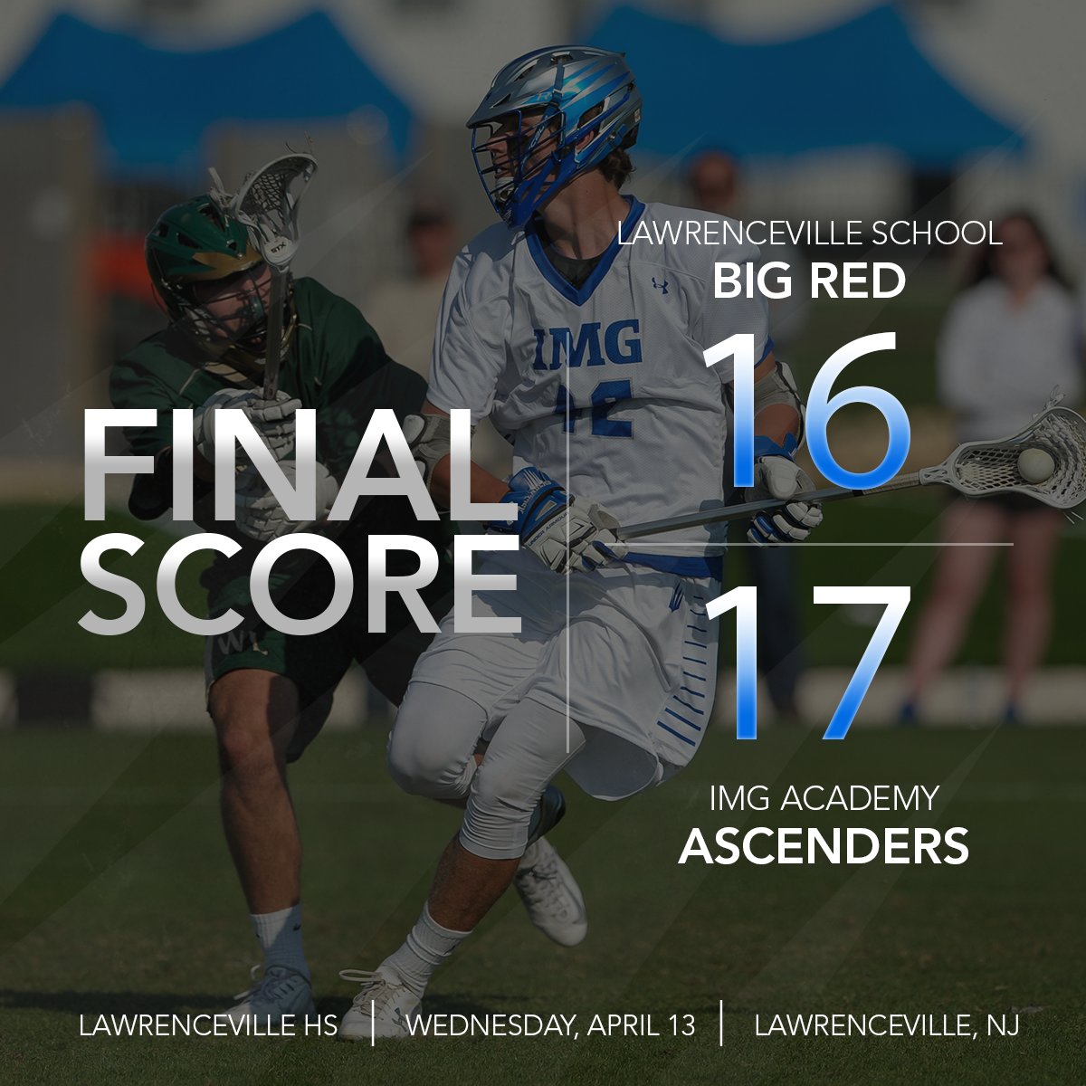 IMGALacrosse's tweet photo. #IMGLax defeats @Lville_School in overtime on a go ahead goal by @UVMmlax commit Robert Hudson! https://t.co/eJdfnjSaFB