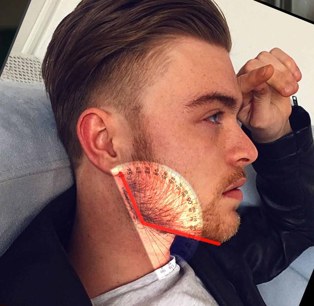 Jawline Angles On Twitter tom harlock A Perfect 130 Degree Angle jawline-angles-on-twitter-tom-harlock-a-perfect-130-degree-angle