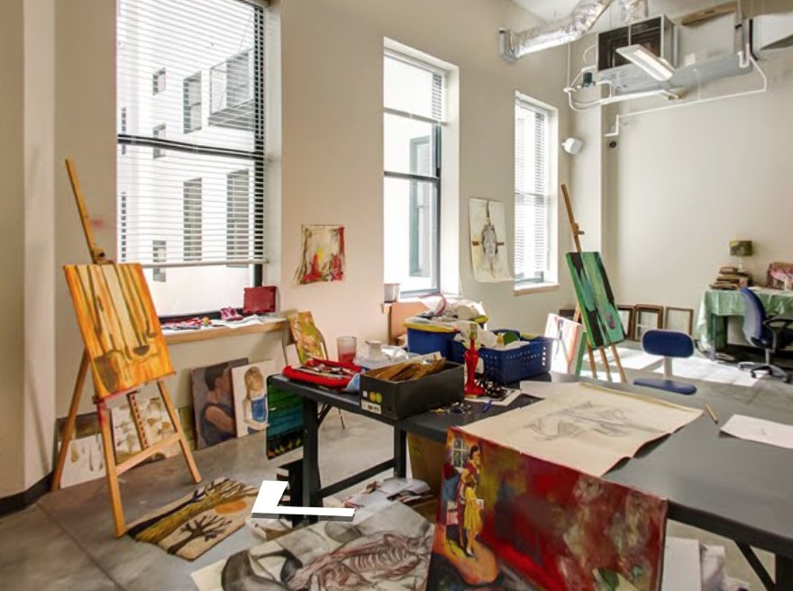 Need to flex your creative muscle? Get access to this creative space with arcade-apts.com.