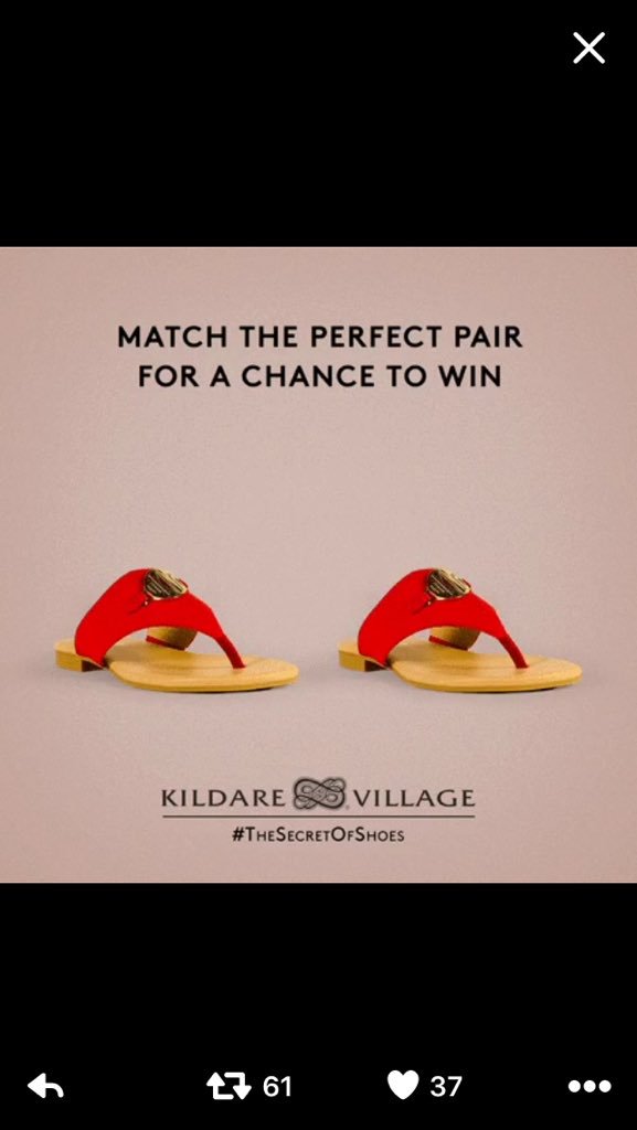 MajorGlending's tweet photo. @KildareVillage #thesecretofshoes https://t.co/kbux3sg8xt