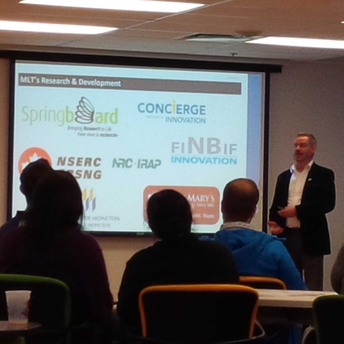 rick_nowlan's tweet photo. IRAP/Concierge client talking about their partners. Concierge on the presentation slide, #ConciergeGoC. https://t.co/2d2YUo6pqh