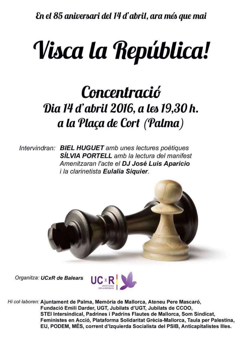 RepubAssemblea's tweet photo. Demà no faltis!! 

VISCA LA REPÚBLICA! https://t.co/jNkxJthFzU