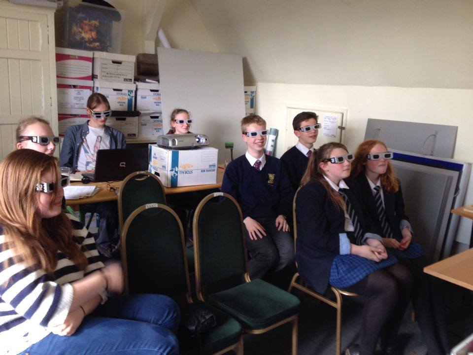 BlueSkyTakeover's tweet photo. Do you like our glasses? The Takeover Team working hard as always! #BlueSkyFestival #BlueSkyTakeover https://t.co/jux9QIUp1o