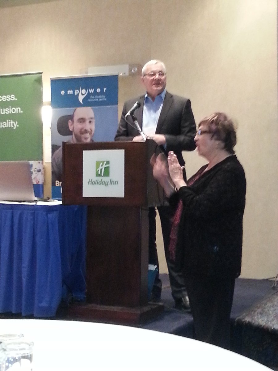 inclusionNL's tweet photo. #inclusionsummit keynote speaker,  Laurie Beachell sets summit stage for dialogue @empowernl1 #inclusion4everyone https://t.co/ABGWXyuAjK