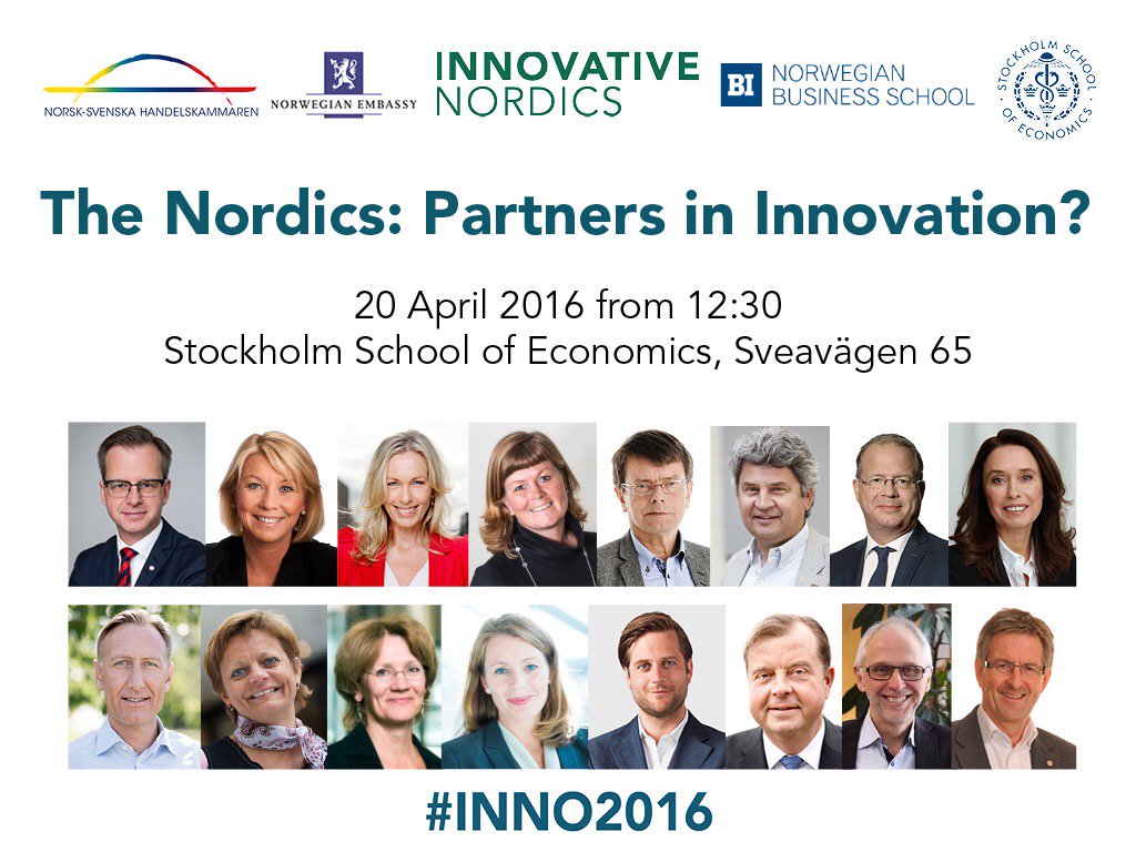 kai_eide's tweet photo. En uke til stor svensk-norsk konferanse om innovasjon i Stockholm med Damberg, Mæland i spissen. Over 300 påmeldt! https://t.co/LDFUksEdX4