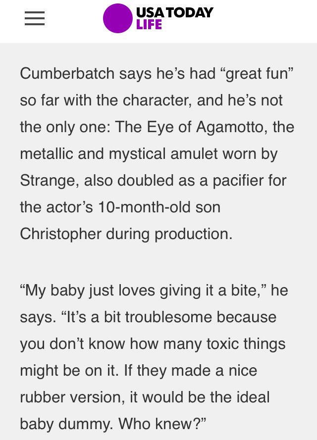 vereentjoeng's tweet image. Cumbercupcake: Dr Strange with baby Chris :D #DoctorStrange #BenedictCumberbatch