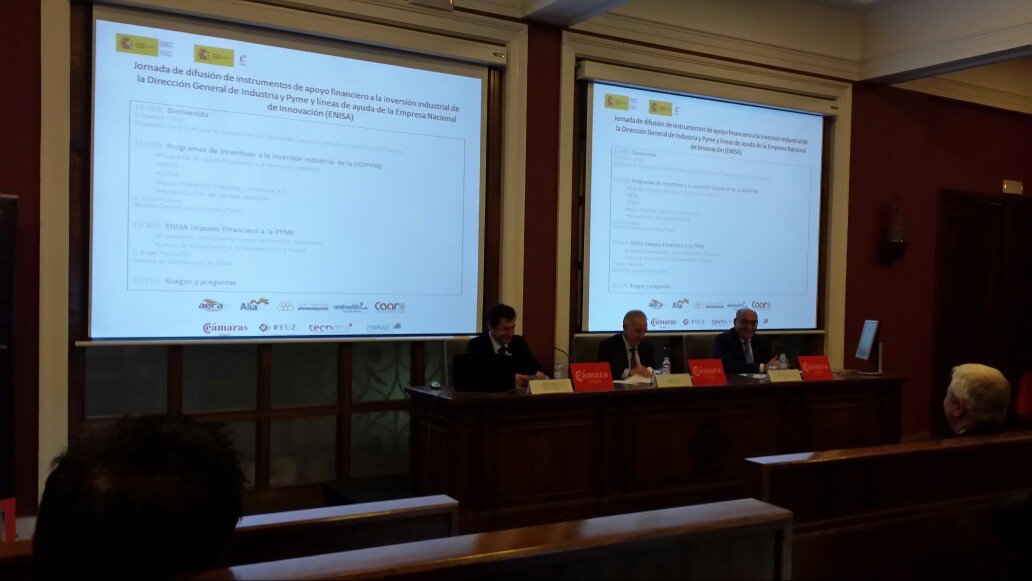 Arahealth's tweet image. En jornada de líneas de apoyo @mindustriagob y @enisa a la industria y los clusters @camarazaragoza #clusterpower