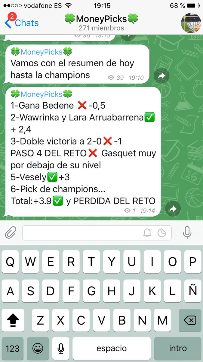 moneypicksV's tweet photo. Así va la cosa hoy a falta de la champions y NBA 
+3,9✅✅✅✅
https://t.co/liYnaScKjX https://t.co/8fosNye6uo