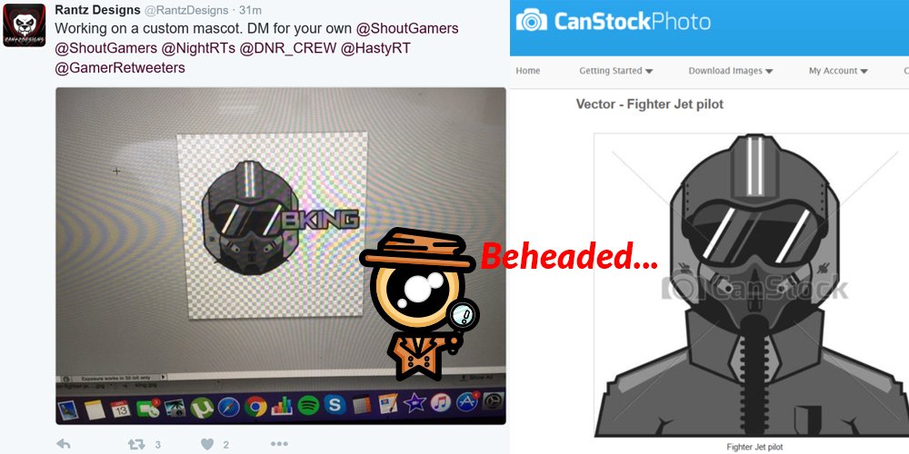 MascotLogo's tweet photo. #LogoDetective: 
The scammer is unstoppable... Who will be the victim this time? 😂
@ShoutRTs @ShoutGamers @GamerRTer https://t.co/TqnOxuuT2J
