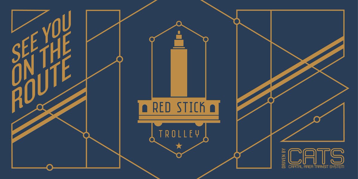 RedStickTrolley's tweet photo. The Trolley runs every 30 min on weekdays from 6am-9am and 3pm-10pm, and hourly on Saturdays from 7am-10pm. https://t.co/8ZaNgqRiJ6