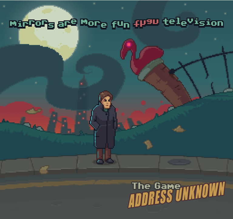 Arvydas_B's tweet photo. Address Unknown: The Game

#mirror.s are more fun than television!
@Pixel_Dailies #pixel_dailies #pixelart https://t.co/5KDUTGhyNO