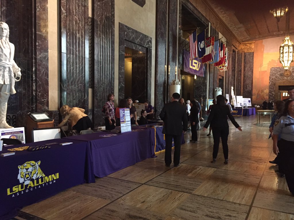 LSU Day @ Capitol! Exhibits show how #LSUWorks for LA.  #Fight4LSU #NoCuts!