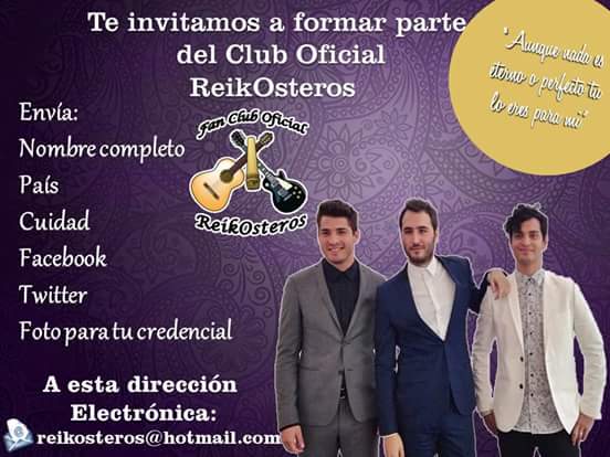 ReikOsteros's tweet photo. #YaMeEnteré que puedes ser parte de esta gran familia. #YoConReik @ReikMx https://t.co/a9ykbjZ7VK