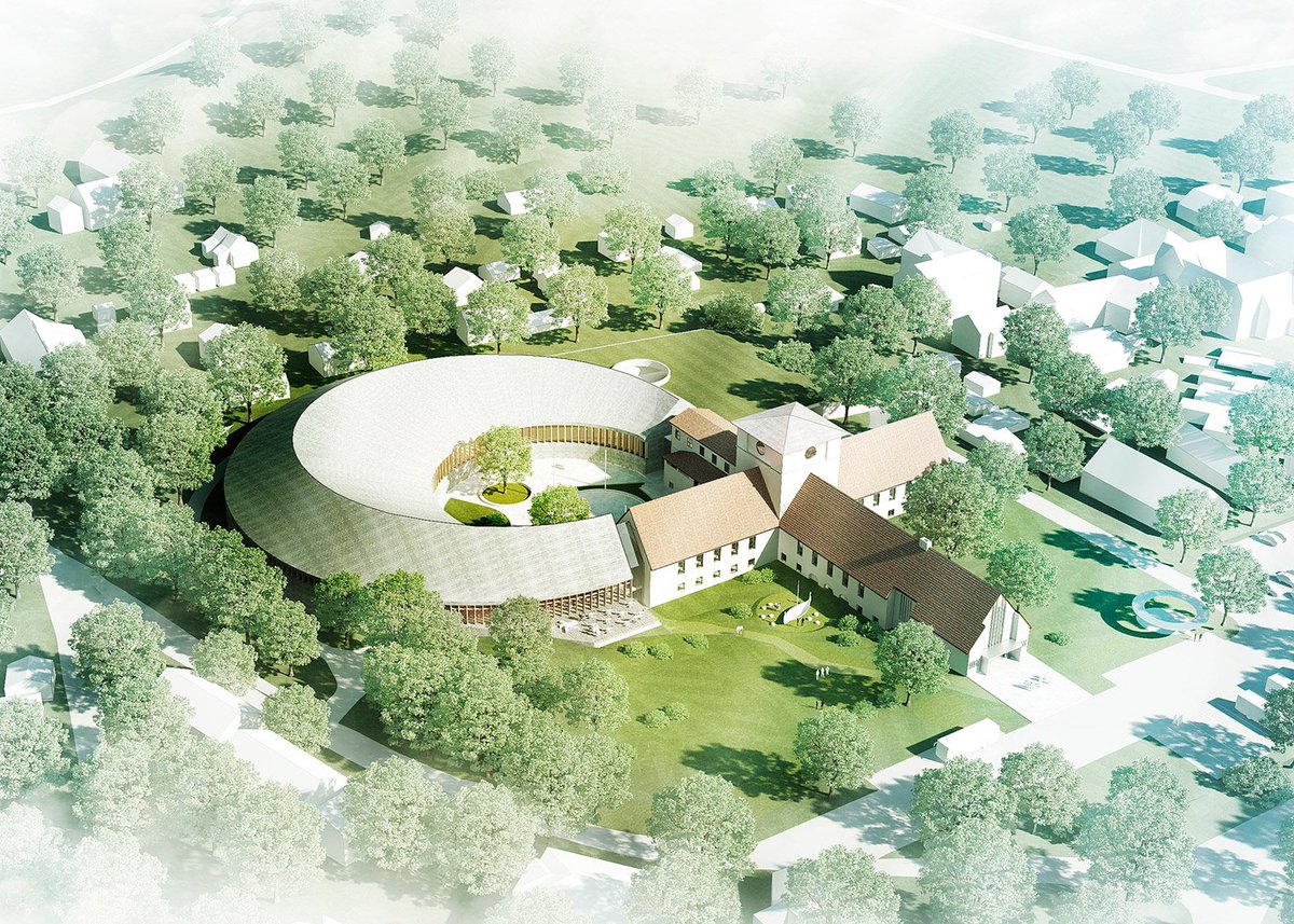 dezeen's tweet image. AART to add looping extension to Oslo Viking museum: dezeen.com/2016/04/13/aar…