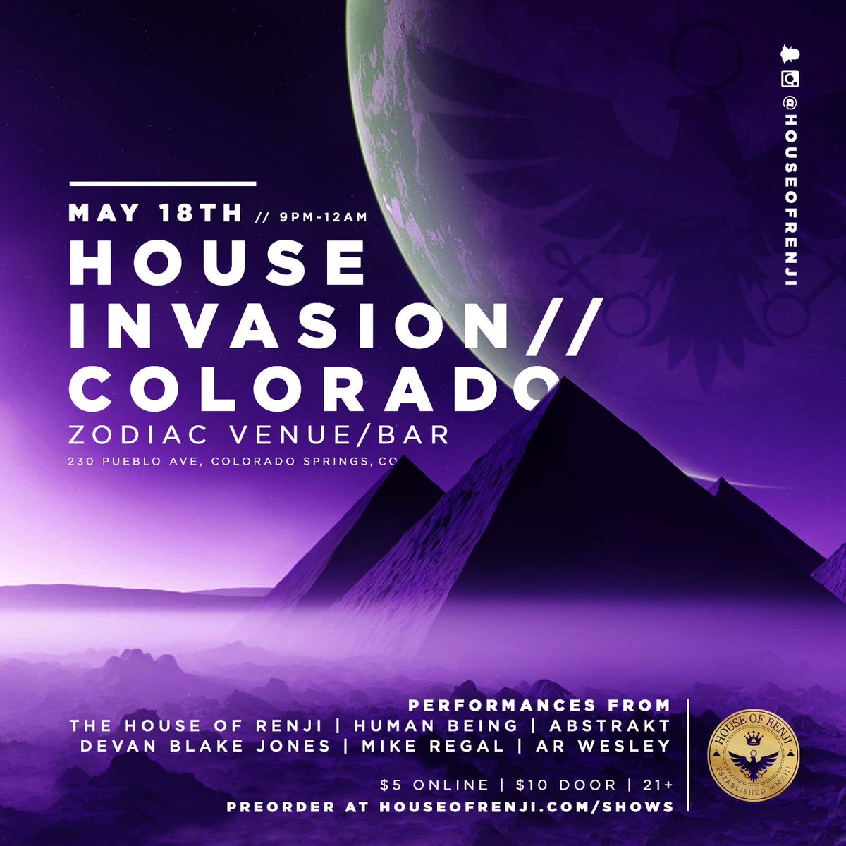 GenesisRenji's tweet photo. Putting my label, House Of Renji, on tour next month. House Invasion: Colorado is in full effect. https://t.co/WZYTgVBL9d