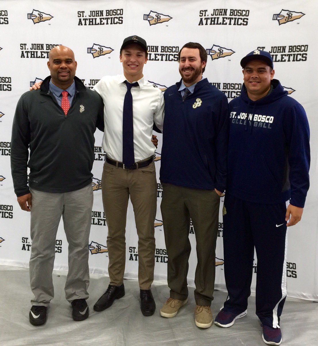 SJBvolleyball's tweet photo. Patrick Rowe (OH) Cal Lutheran University 
Josh Chavez (L/DS) Elms College https://t.co/uVfRYPqujw