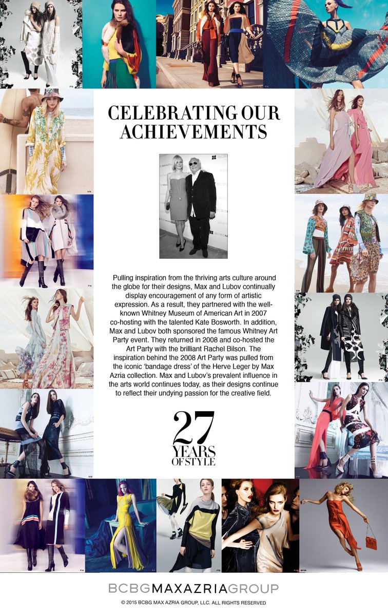 BCBGMAXAZRIA's tweet photo. We are celebrating 27 Years of Style at #BCBG by sharing the Lubovs' influence within the arts world #BonChicArchive https://t.co/THWrDN0PoA