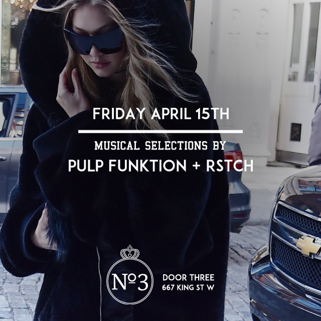 ExemptionEnt's tweet photo. It's on this Friday at #Doorthree with music by #Rstch & @PulpFunktion_TO playing some classic hiphop tunes. https://t.co/FtZrB2DKIq