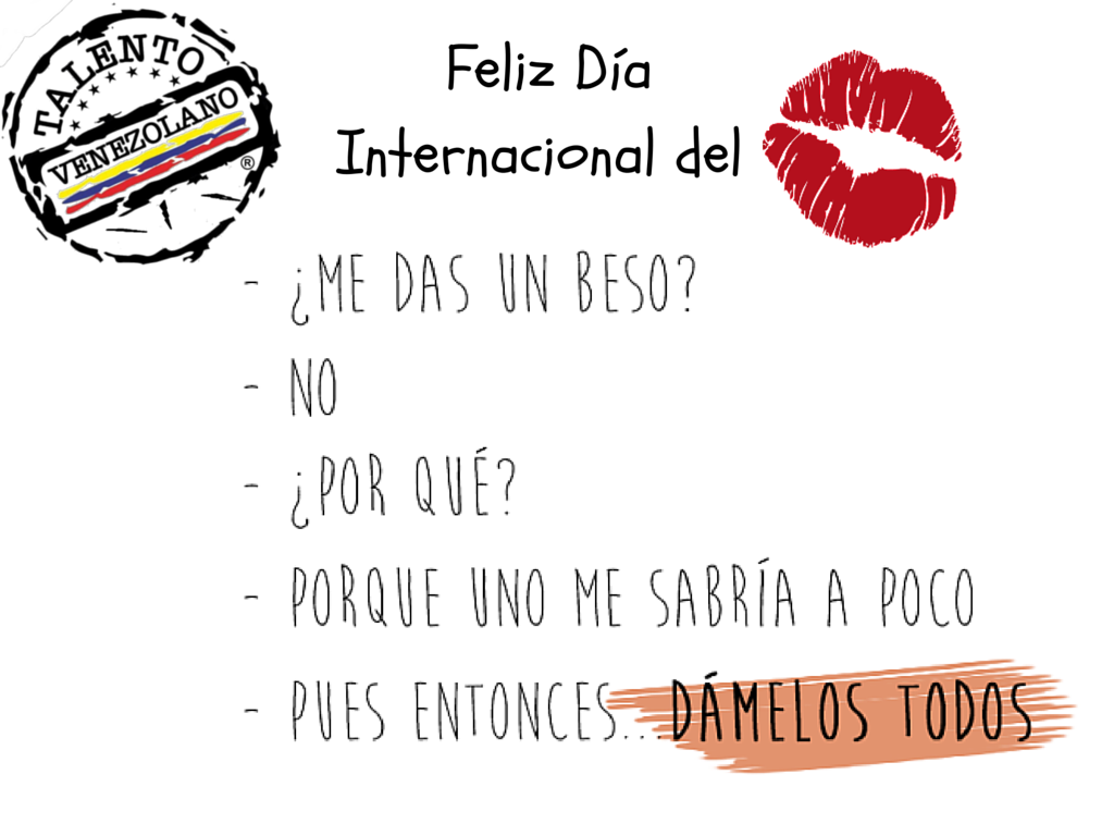 Talentos_Ve's tweet photo. #DiaInternacionalDelBeso promover la cultura del buen beso, coloca tu foto de un beso tuyo con la #MITalentoEsBesar https://t.co/iKuNbWEGtF
