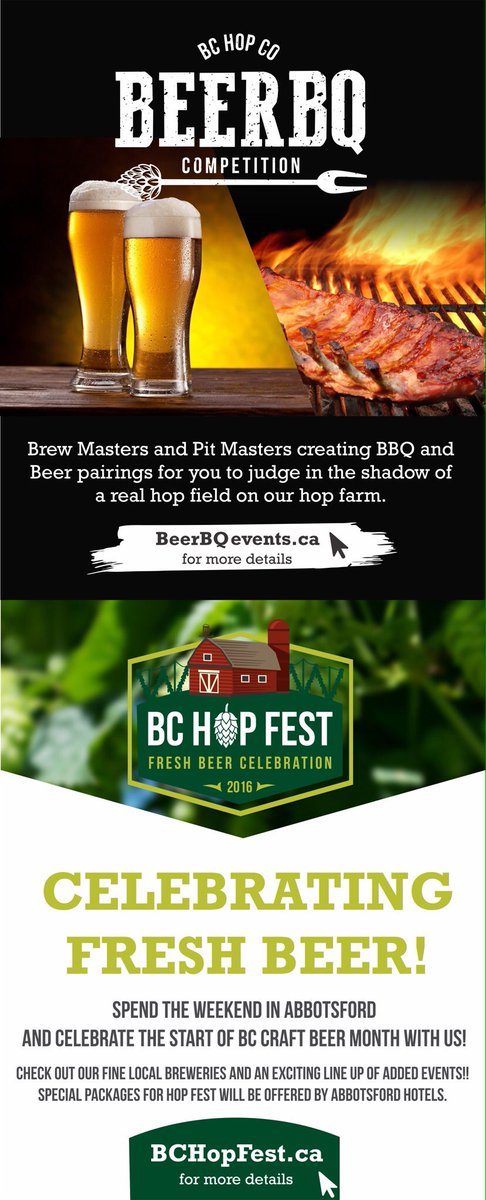 BCHopFest's tweet photo. Want to Volunteer for either of our great events? Lots of perks!Come see us @TourismAbby open house Thurs 7-9 AgRec https://t.co/yDy5VwDC1T