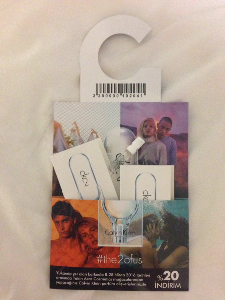 Nasıl güzel bi koku böyle😍 #the2ofus Teşekkürler Calvin Klein