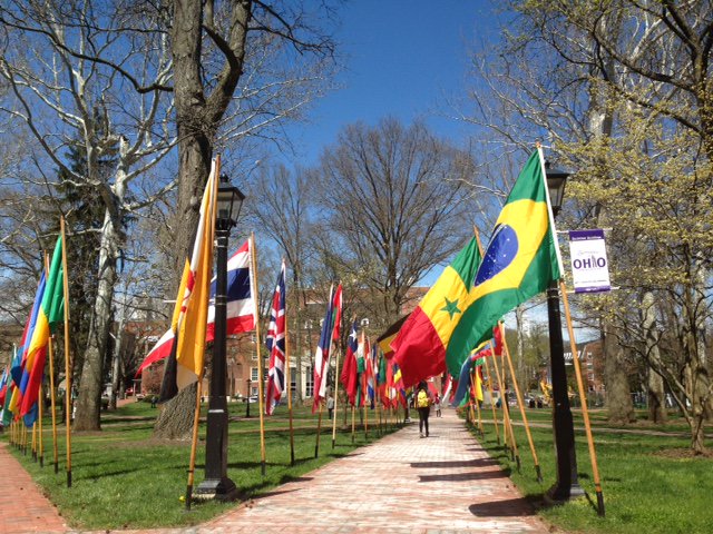 OHIOIweek's tweet photo. Fun with flags at OU College Green!Today only until 4:30pm! #OHIOIWEEK
@OUGradSenate @OUSenate @OU_BSCPB @OhioUPC https://t.co/ncRkYsbtRi