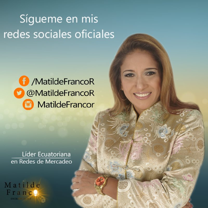 MatildeFrancoR's tweet photo. ¡Quiero estar en contacto contigo! Sígueme en mis todas mis redes sociales 👉 #MatildeFranco #CumpleTusSueños #SoyJM https://t.co/Ja213rIbrI
