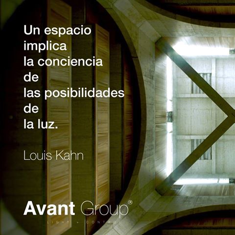 AvantGroup_'s tweet photo. Un #espacio implica la conciencia de las posibilidades de la #luz. Louis Kahn #architecture https://t.co/Eb6oHV3a6v